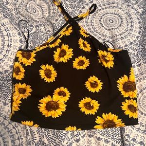 Sunflower crop top